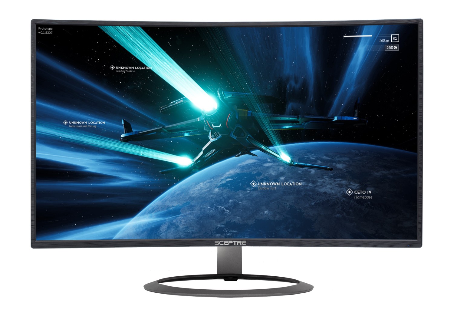 Sceptre IPS 24” Gaming Monitor 165Hz 144Hz Full HD (1920 x 1080) FreeSync  Eye Care FPS RTS DisplayPort HDMI Build-in Speakers, Machine Black 2020