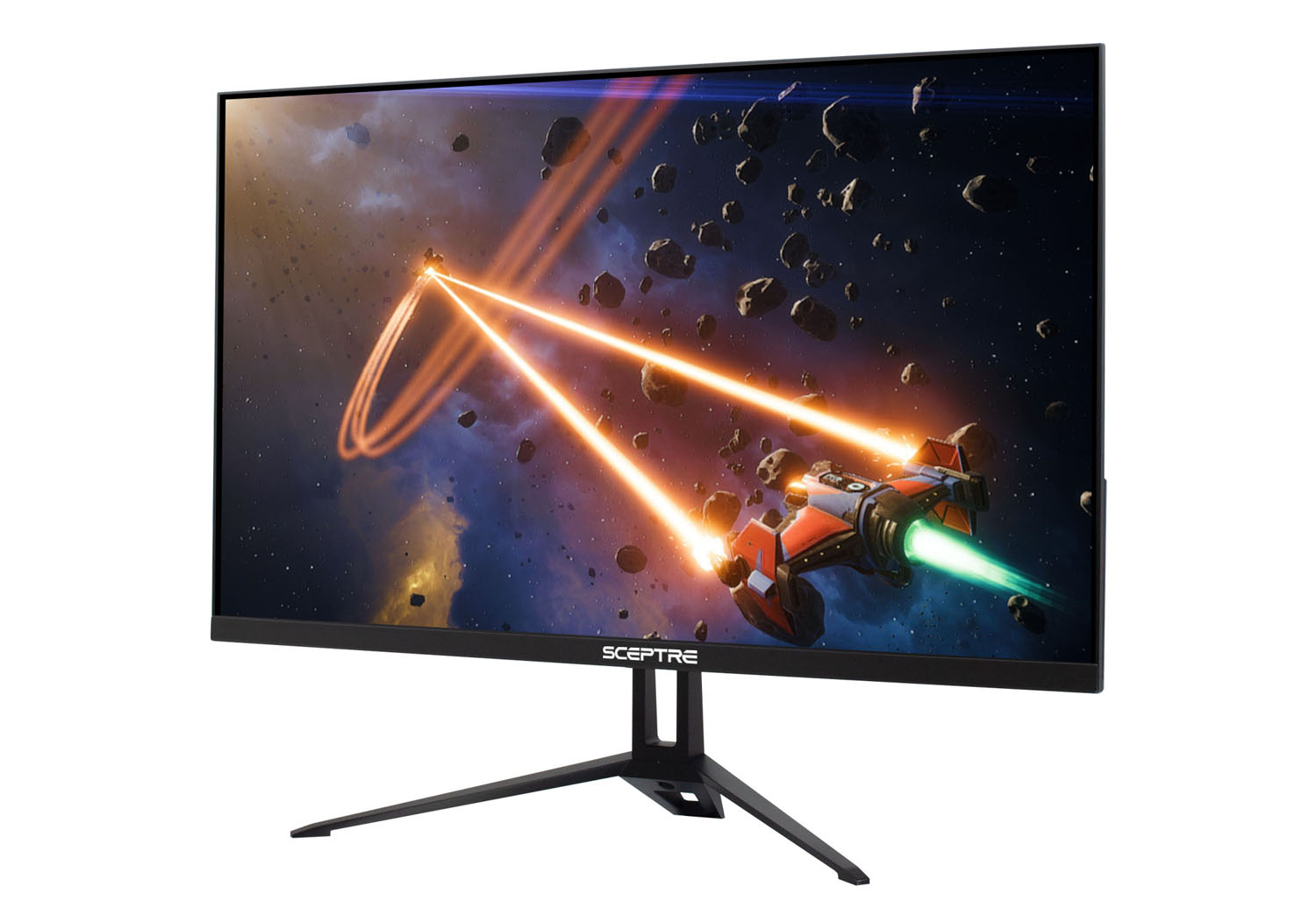 Sceptre 27-inch IPS Gaming Monitor up to 165Hz DisplayPort HDMI 300 Lux 99%  sRGB Build-in Speakers, Machine Black (E278B-FPT168) 