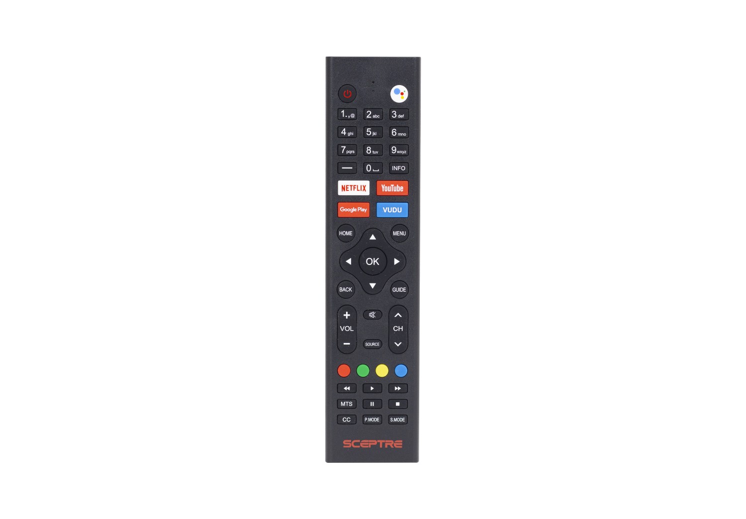 google tv remote buttons