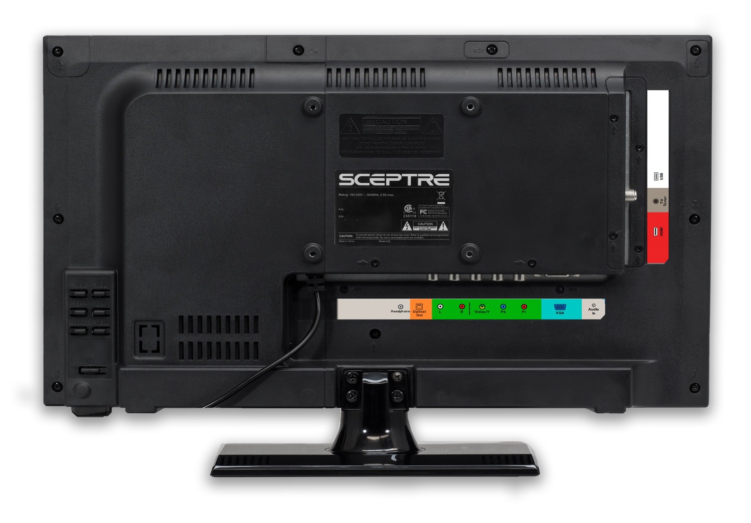 Machine Black 2020 New Sceptre E195BV-SR 19 Slim LED HDTV 720p with HDMI USB VGA Inputs 