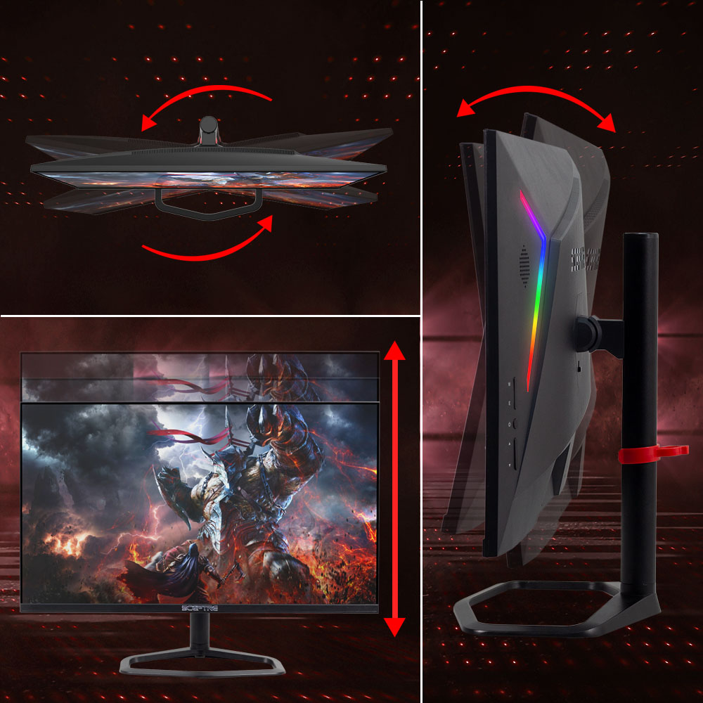 Ecran Gaming Sceptre Incurvé 27 Pouces 240Hz 920 X 1080p 1ms Haut